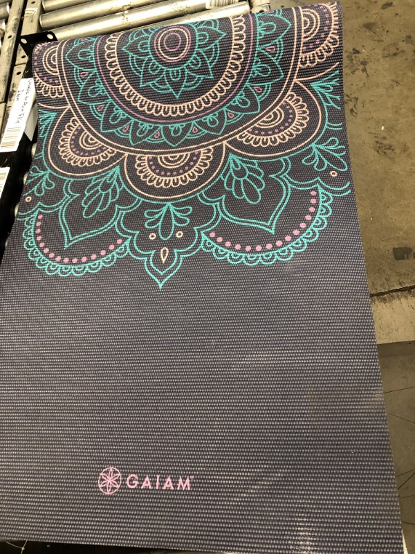 Photo 2 of *READ NOTES*Gaiam Yoga Mat - Premium 5mm Print Thick Non Slip Exercise & Fitness Mat for All Types of Yoga, Pilates & Floor Workouts (68" x 24" x 5mm)
