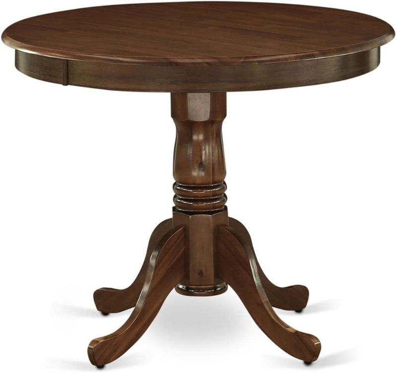 Photo 1 of *** TABLE TOP ONLY NO LEGS *** East West Furniture Room ANT-AWA-TP Wooden Dining Table with Antique Round Tabletop and 36 x 29.5-Walnut Finish
