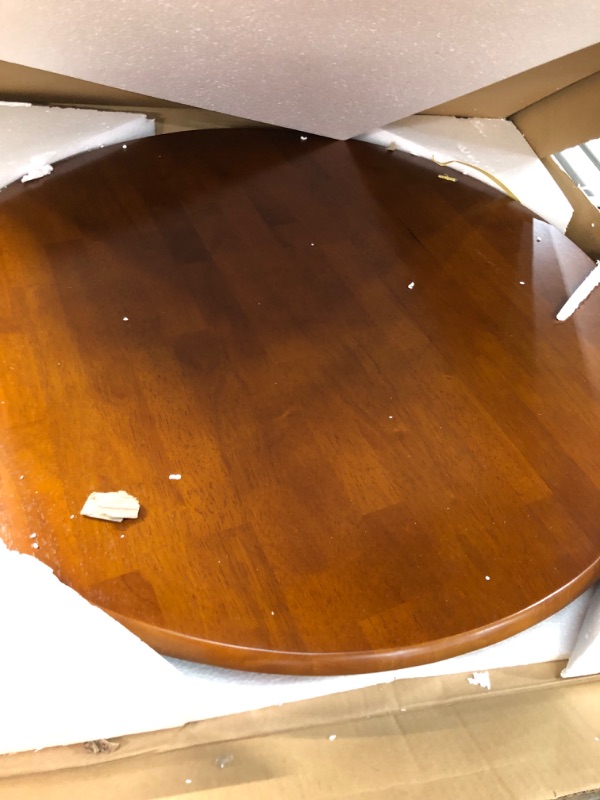 Photo 3 of *** TABLE TOP ONLY NO LEGS *** East West Furniture Room ANT-AWA-TP Wooden Dining Table with Antique Round Tabletop and 36 x 29.5-Walnut Finish
