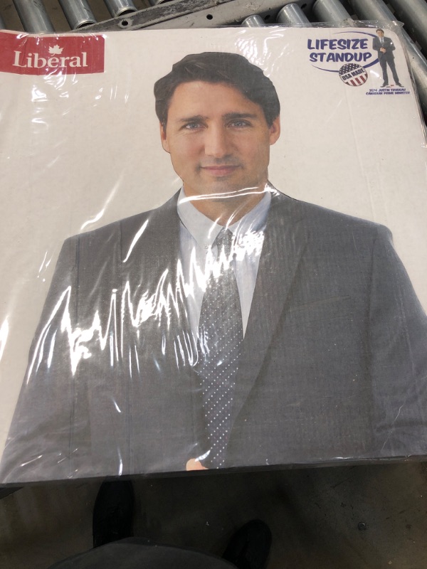 Photo 2 of Advanced Graphics 74 x 25 in. Justin Trudeau Canadian Prime Minister Cardboard Standup