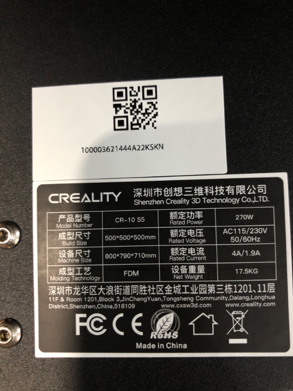 Photo 4 of ***TESTED/ POWERS ON***Official Creality Ender 3 3D Printer Fully Open Source with Resume Printing Function DIY 3D Printers Printing Size 8.66x8.66x9.84 inch