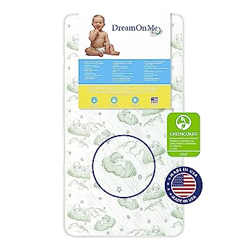 Photo 1 of Dream On Me, Nirvana 6” 96 Coil Inner Spring Crib And Toddler Mattress I Waterproof I Green Guard Gold Certified I 10 Years Manufacture Warranty I Vinyl Cover I Made In The U.S.A
 slightly torn