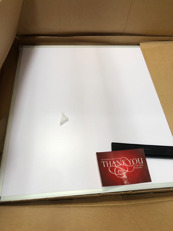 Photo 1 of VIZ-PRO Magnetic Dry Erase Board, 36 X 24 Inches, Silver Aluminium Frame
