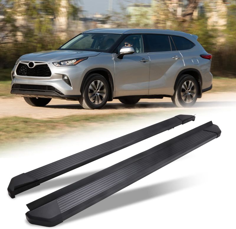 Photo 1 of +Snailfly Black Running Board Fit for 2020-2023 Toyota Highlander L LE XLE XSE Limited Platinum Aluminum Alloy Side Step

