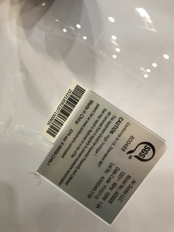 Photo 5 of *NONFUNCTIONAL//POWERS ON BUT DOESN'T BLOW AIR** AIRDOCTOR AD5000 4-in-1 Air Purifier for Extra Large Spaces & Open Concepts with UltraHEPA, Carbon & VOC Filters - Removes particles 100Xs Smaller than HEPA Standard
