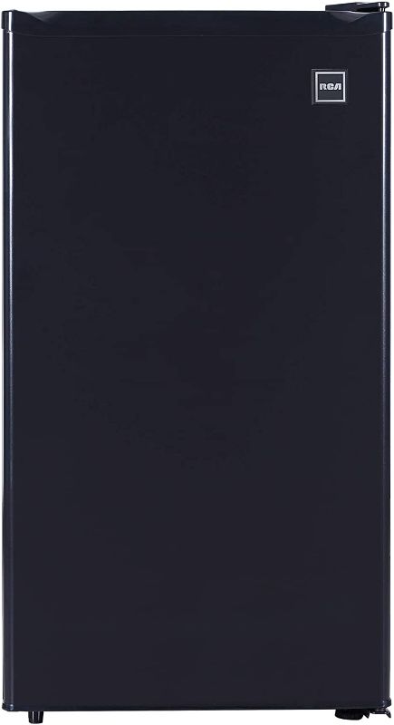 Photo 1 of **PARTS ONLY**
RCA RFR321-B-Black-COM RFR321 Single Mini Refrigerator-Freezer Compartment Black Cubic Feet, 3.2 CU.FT
