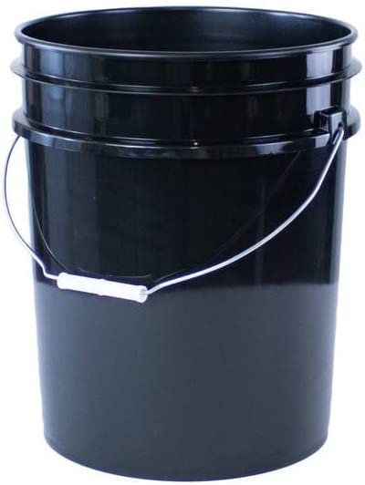 Photo 1 of  Plastic Bucket with Airtight Lid I Food Grade Bucket | Black | BPA-Free I Heavy Duty 90 Mil All Purpose Pail Reusable I Made in USA | 1 Count
