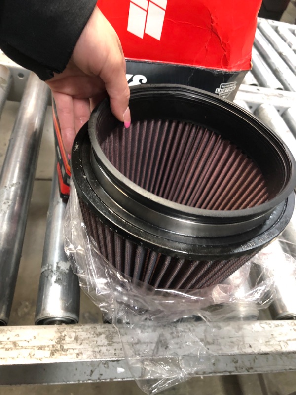 Photo 2 of K&N Universal Clamp-On Air Intake Filter: High Performance, Premium, Washable, Replacement Air Filter: Flange Diameter: 6 In, Filter Height: 7.5 In, Flange Length: 1 In, Shape: Round Tapered, RF-1041