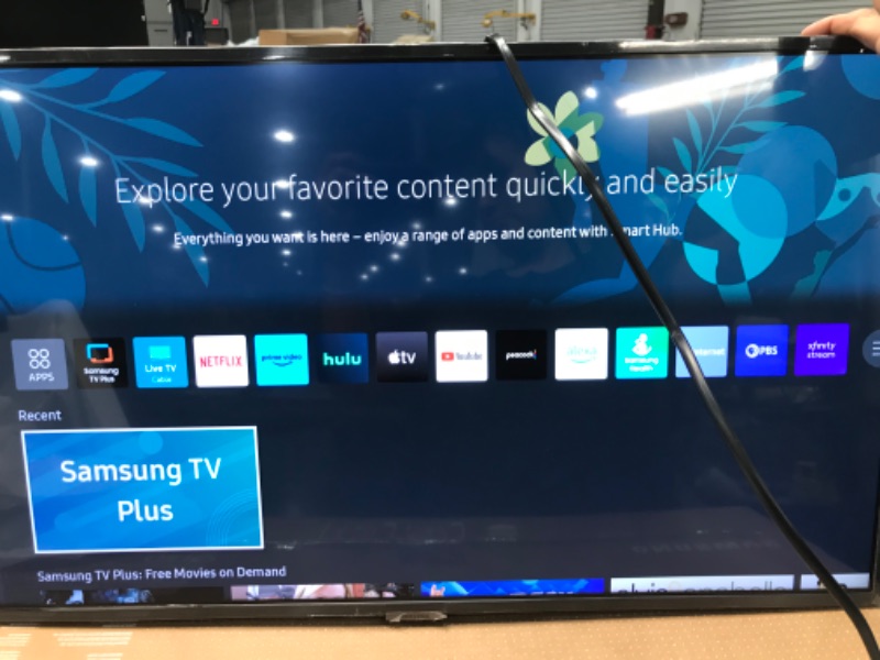 Photo 4 of SAMSUNG 32-Inch Class QLED Q60A Series - 4K UHD Dual LED Quantum HDR Smart TV with Alexa Built-in (QN32Q60AAFXZA, 2021 Model) 32 in TV Only