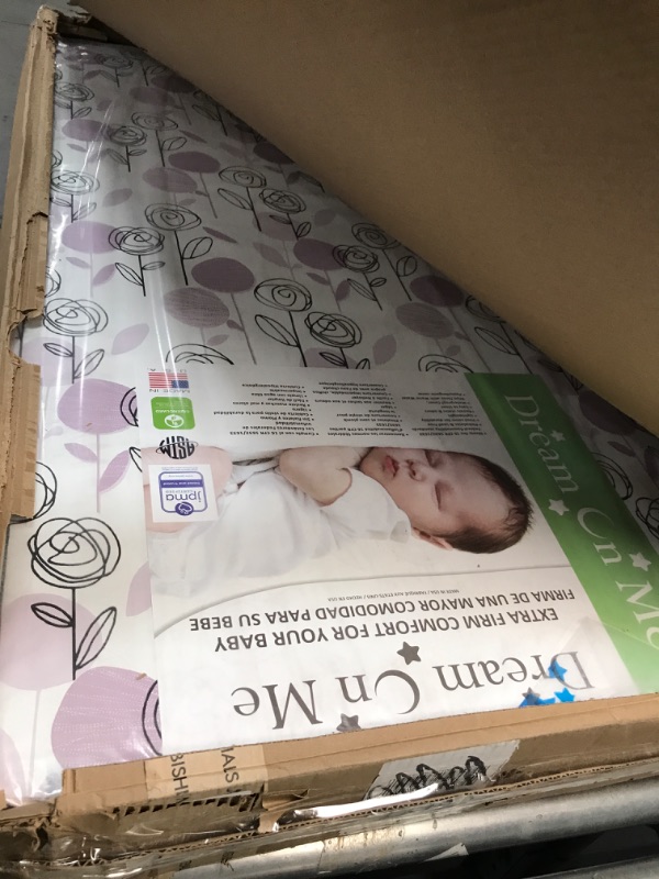 Photo 2 of Dream On Me Carousel Firm Fiber 6” Crib and Toddler Bed Mattress | Waterproof | Greenguard Gold Certified |10 Years Warranty | 6” Fiber Core| Breathable Mattress | Taffeta Embossing