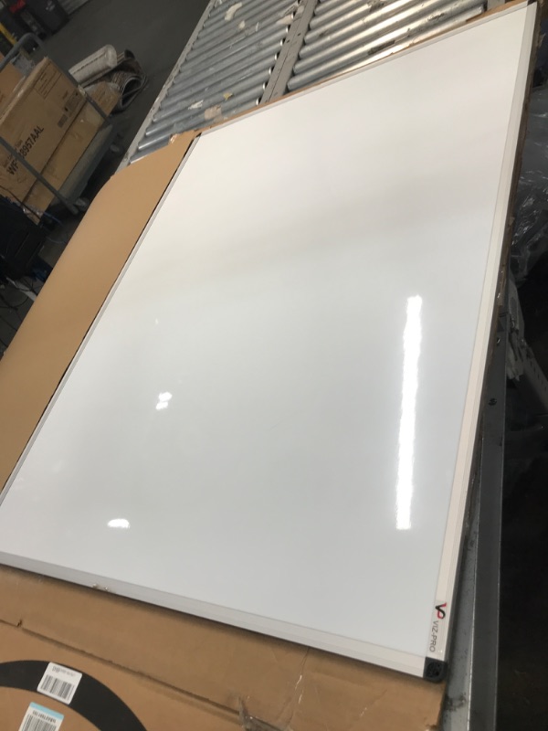 Photo 2 of VIZ-PRO Magnetic Whiteboard/Dry Erase Board, 48 X 36 Inches, Silver Aluminium Frame