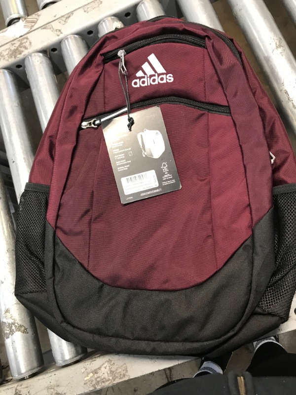 Photo 2 of adidas Striker 2 Backpack, Team Maroon/Black/White, One Size Team Maroon/Black/White One Size