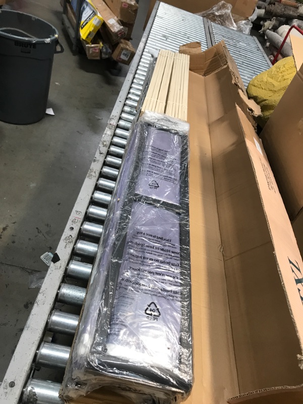 Photo 1 of ZINUS Metal Box Spring with Wood Slats /7.5 Inch Mattress Foundation / Sturdy Steel Structure / Easy Assembly, Twin XL Twin XL 7.5 Inch Smart Box Spring