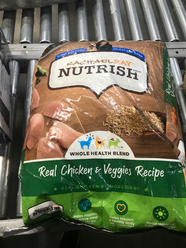 Photo 2 of *** BEST BY  06/12/2024 ** Rachael Ray Nutrish Premium Natural Dry Dog Food, Real Chicken & Veggies Recipe, 28 Pounds (Packaging May Vary) Dry Food Chicken & Veggies 28 Pound (Pack of 1)