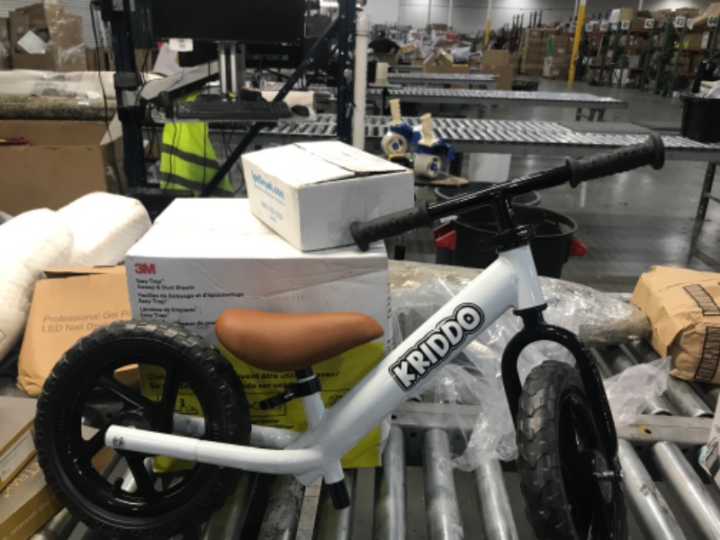 Photo 1 of KRIDDO Toddler Balance Bike 2 Year Old, Age 18 Months to 5 Years Old, 12 Inch Push Bicycle with Customize Plate (3 Sets of Stickers Included), Steady Balancing, Gift Bike for 2-3 Boys Girls