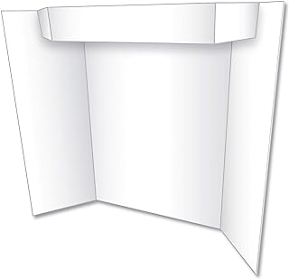 Photo 1 of Eco Brites 27367 Too Cool Tri-Fold Poster Board, 24 X 36, White/White