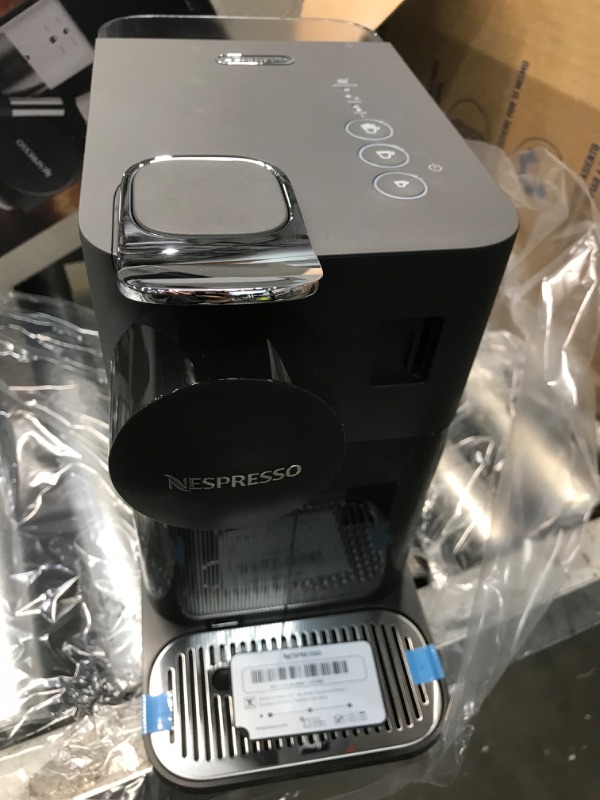 Photo 3 of **Missing parts (Milk Frother)**
Nespresso Lattissima One Coffee and Espresso Maker by De'Longhi, Shadow Black