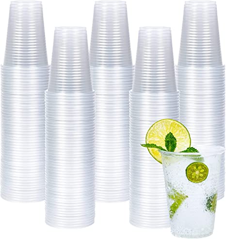 Photo 1 of 300 Pack 7Oz Clear Plastic Cups,7 Ounce Disposable Cups, Cold Party Drinking Cups for Any Occasion, Ice Tea, Juice, Soda, and Coffee Glasses for Party, Picnic, BBQ, Travel, and Events
