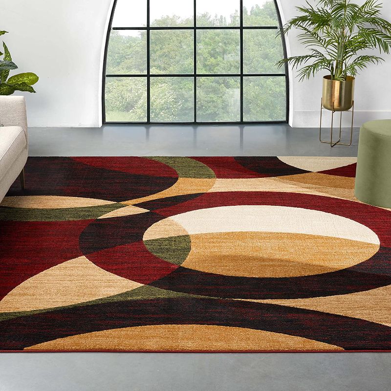 Photo 1 of 8x10ft area rug brown swirl