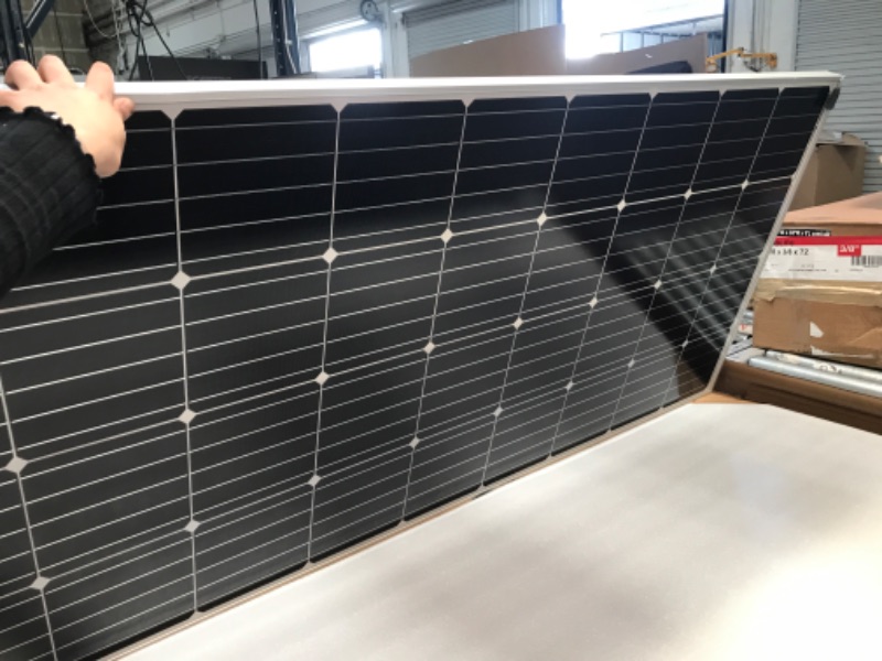 Photo 5 of *** USED** ECO-WORTHY 195 Watt 12 Volt Monocrystalline Solar Panel Module Off Grid PV Power for Battery Charging, Boat, Caravan, RV 195W