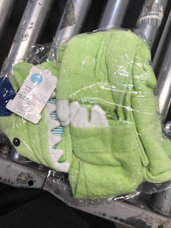 Photo 2 of Baby Aspen "Splash-a-Saurus Dinosaur Hooded Towel Robe, 0-9 Months