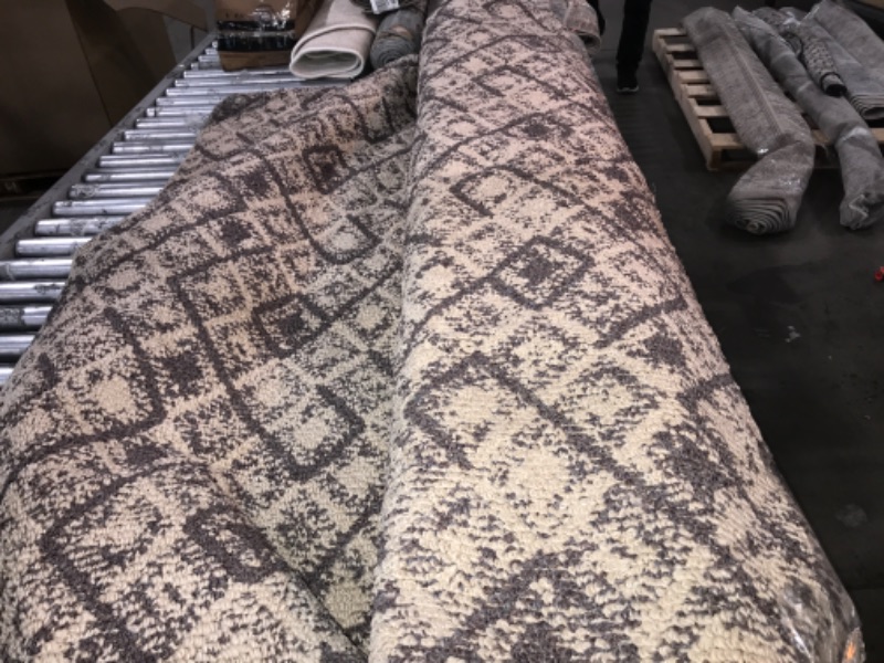 Photo 1 of 12x14ft area rug brown pattern design 