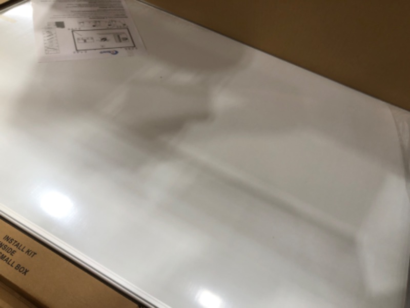 Photo 2 of XBoard Magnetic Dry Erase Board/Whiteboard, 36 X 24 Inches, Double Sided White Board,1 Dry Eraser & 3 Dry Erase Markers & 4 Push Pin Magnets 36" x 24"