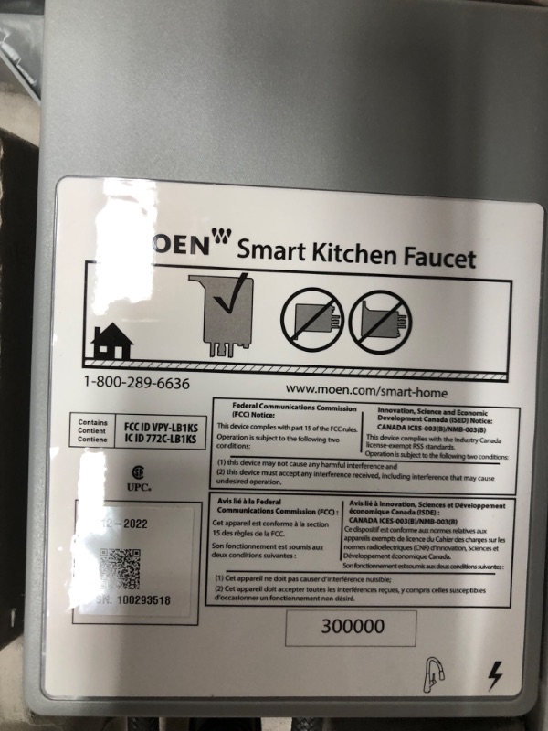 Photo 5 of **SEE NOTES**
Moen S73004EVORB Weymouth Smart Touchless Pull Down Sprayer Kitchen Faucet 