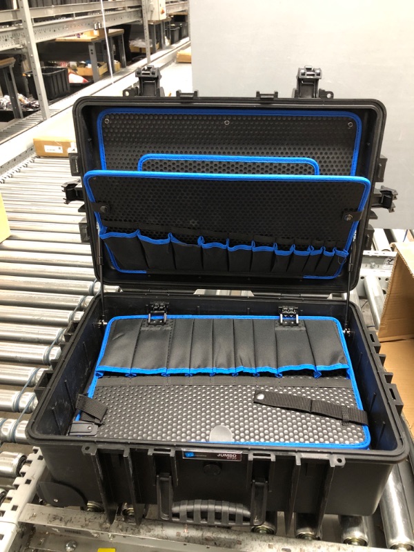 Photo 1 of B&W International Jumbo 6700 Outdoor Tool Case with Pocket Tool Boards, Black JUMBO 6700 - 53,9 x 35,9 x 22,5 cm Black