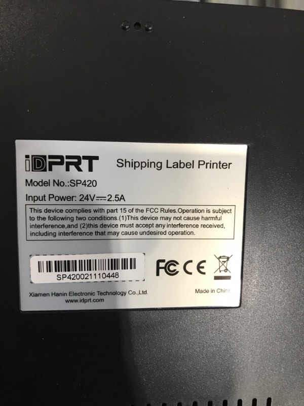 Photo 3 of iDPRT Thermal Label Printer, Label Maker for Shipping Packages & Small Business, Built-in Holder Shipping Label Printer SP420, Support 2" - 4.65" Monochrome Label Maker Compatible with Win, Mac&Linux
