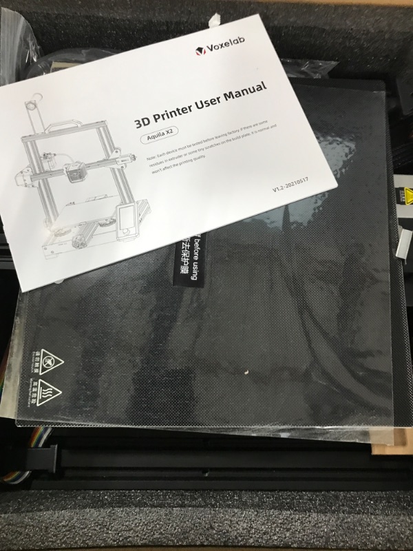 Photo 2 of Voxelab Aquila X2 3D Printer with Full Alloy Frame, Removable Build Surface Plate, Fully Open Source, Resume Printing, Filaments Detection and Auto Filaments Feed/Return Function