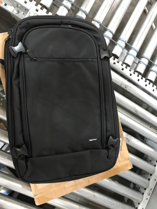 Photo 1 of Amazon Basics Carry-On Travel Backpack - Black Black Backpack