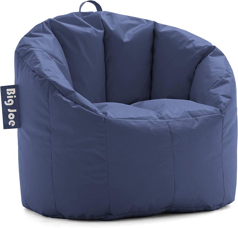 Photo 1 of Big Joe Milano Bean Bag Chair, Navy Smartmax, 2.5ft