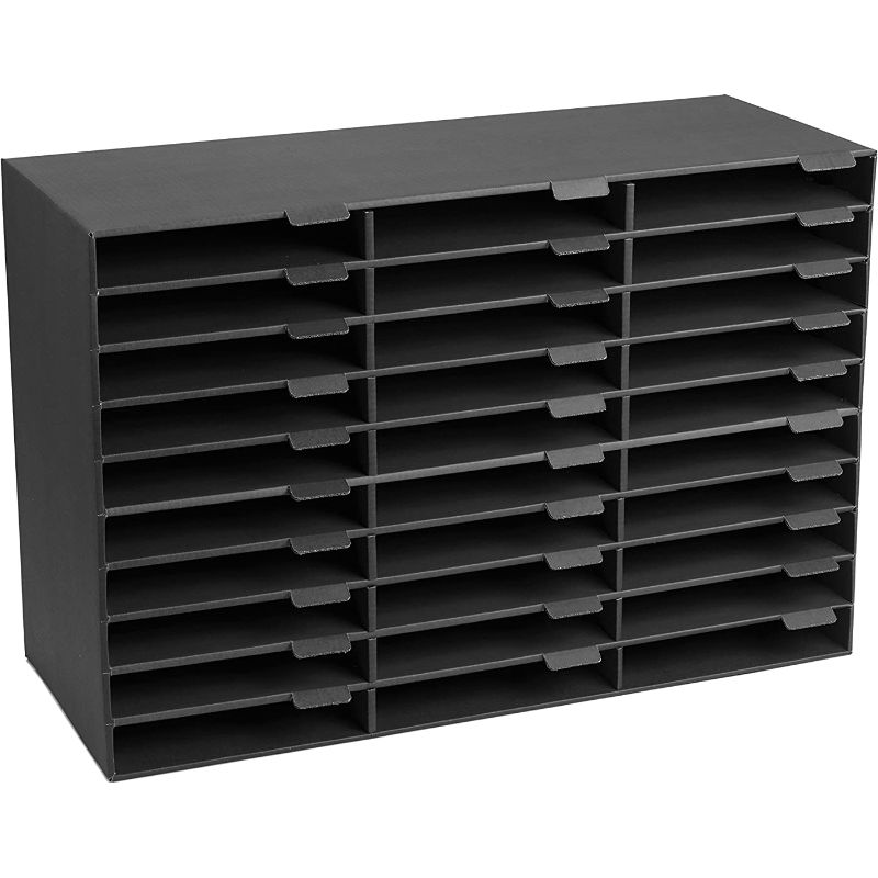 Photo 1 of Adir File Sorter Literature Organizer (30 Slots, Black) 