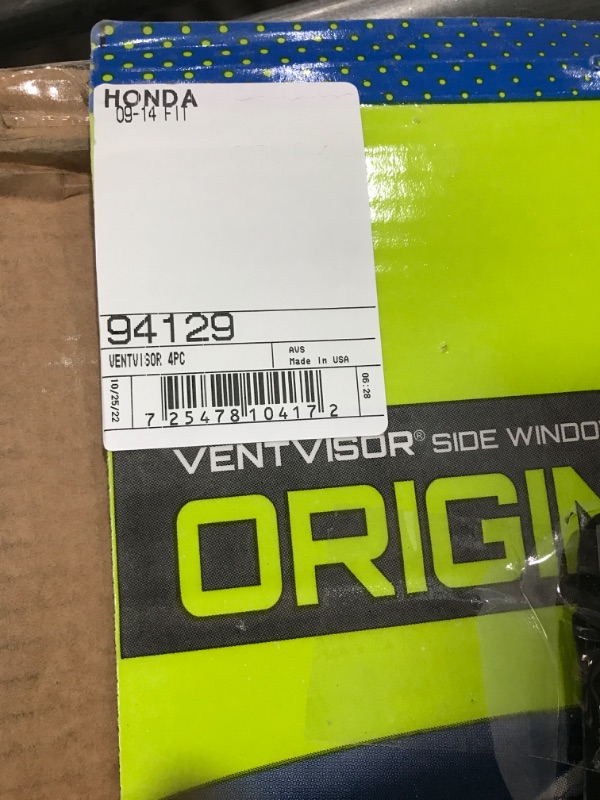 Photo 3 of Auto Ventshade [AVS] Ventvisor / Rain Guards | Outside Mount, Smoke Color, 4 pc | 94129 | Fits 2009 - 2014 Honda Fit