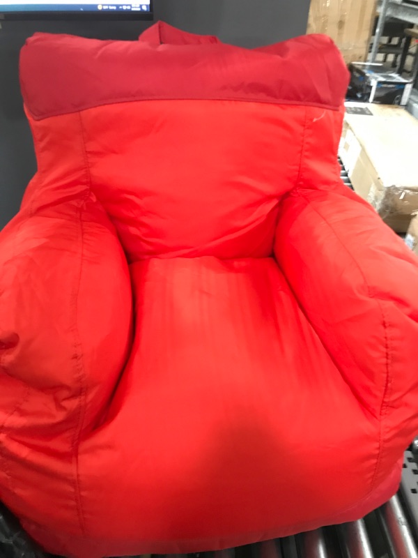 Photo 2 of Big Joe Dorm 2.0 Bean Bag Chair, Two Tone Red Red Dorm Two Tone Bag Chair