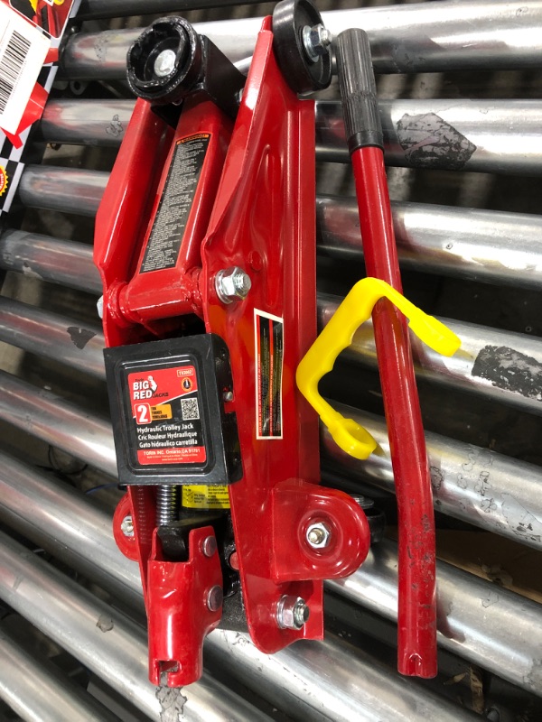 Photo 2 of BIG RED Torin Hydraulic Trolley Floor Jack Combo with 2 Jack Stands, 2 Ton Capacity (T82001)