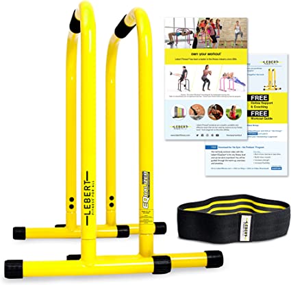 Photo 1 of **MISSING ACESSORIES**
Lebert Fitness Dip Bar Stand Yellow