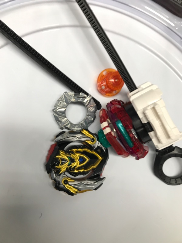 Photo 3 of Beyblade Burst Pro Series Elite Champions Pro Set -- Complete Battle Game Set with Beystadium, 2 Battling Top Toys and 2 Launchers