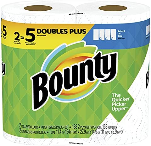 Photo 1 of Bounty 76213 Paper Towels, Select-a-Size, 138 2-Ply Sheets, 2-Pk. - Quantity 6