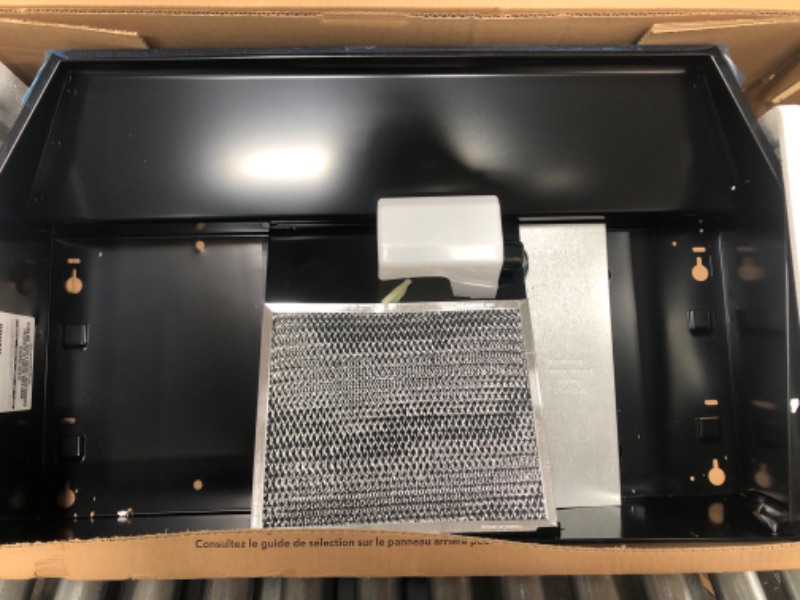 Photo 1 of Used *** Broan-NuTone 413023 Ductless Range Hood Insert with Light, Exhaust Fan for Under Cabinet, 30-Inch, Black & 678 Ventilation Fan and Light Combo for Bathroom and Home, 100 Watts, 50 CFM 30-Inch Black Hood