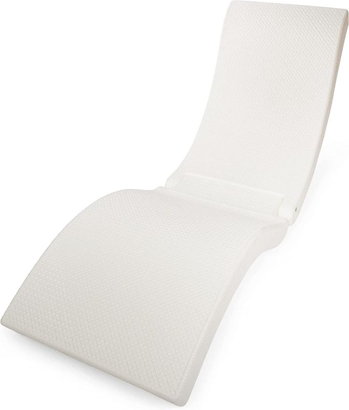 Photo 1 of 2-in-1 Pool Float and Patio Chaise Lounge Chair, White