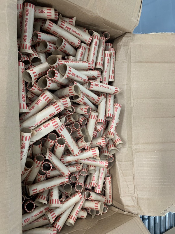 Photo 1 of Moolah Preformed Penny Coin Wrappers, 1000 Count (7291001)
