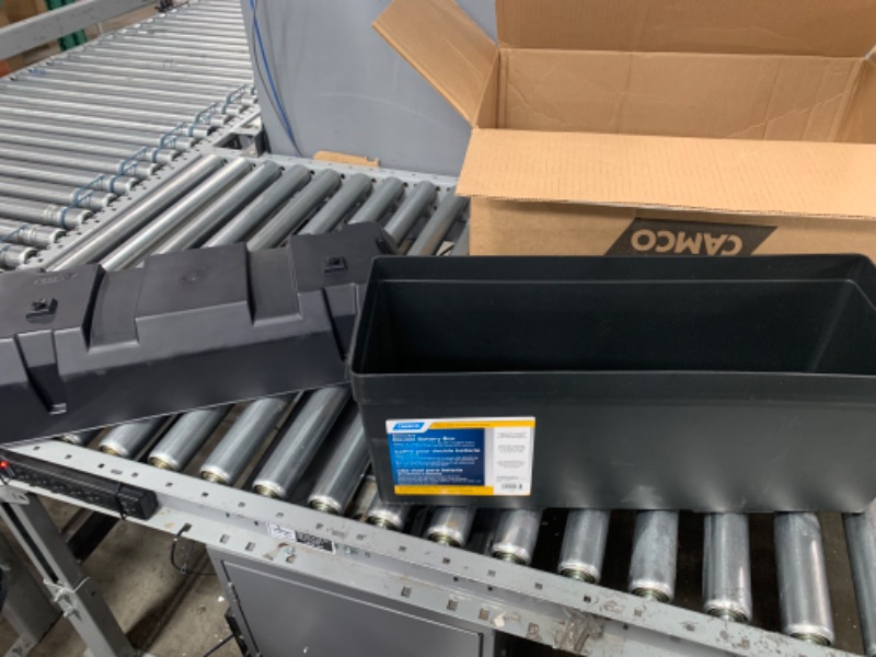 Photo 2 of Camco Heavy Duty Double Battery Box with Straps and Hardware - Group GC2 | Safely Stores RV, Automotive, and Marine Batteries | Measures Inside 21-1/2" x 7-3/8" x 11-3/16" | (55375) Frustration Free Packaging Double Battery Box