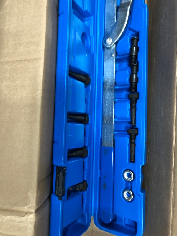 Photo 1 of BTSHUB Pulley Holder Wrench Spanner Universal Camshaft Pulley & Fan Clutch Removal Adjustable Jaw Spread Holder Alignment Tool
