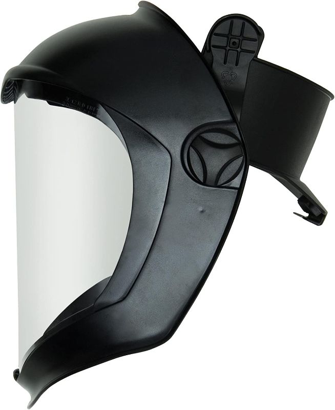 Photo 1 of 
Uvex Bionic Face Shield with Hard Had Adapter and Clear BLUE Polycarbonate Anti-Fog/Hardcoat Visor 