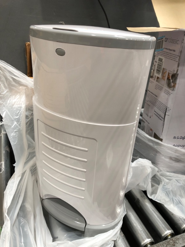 Photo 1 of Dekor Classic Hands-Free Diaper Pail | White | Easiest to Use | Just Step – Drop – Done | Doesn’t Absorb Odors | 20 Second Bag Change | Most Economical Refill System