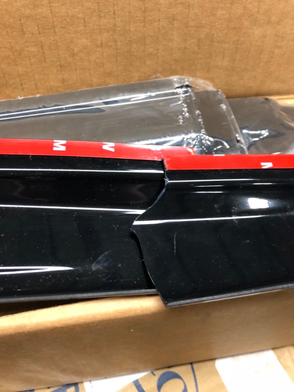 Photo 1 of IKON MOTORSPORTS Window Visors Compatible with 2015-2019 Volkswagen Golf MK7, Dark Smoke Factory Style Acrylic Car Rain Sun Window Shade Guard Visor