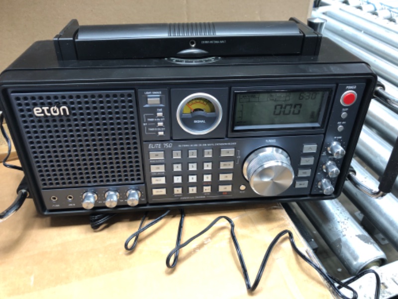 Photo 2 of Eton - Elite 750, The Classic AM/FM/LW/VHF/Shortwave Radio with Single Side Band, 360° Rotating AM Antenna, 1000 Channels, Back-Up Battery Packs, Commitment to Preparedness