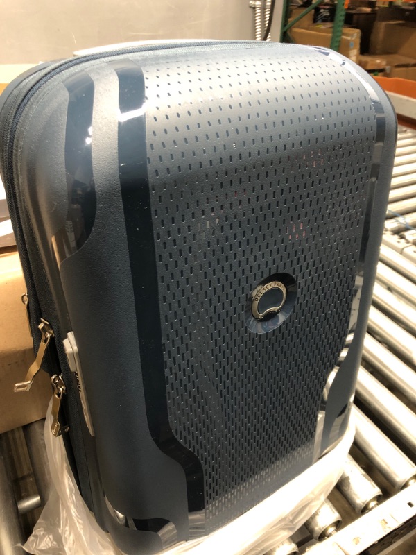 Photo 2 of DELSEY Paris Clavel Hardside Expandable Luggage with Spinner Wheels, Blue Jean, Carry-On 19 Inch Carry-On 19 Inch BLUE JEAN